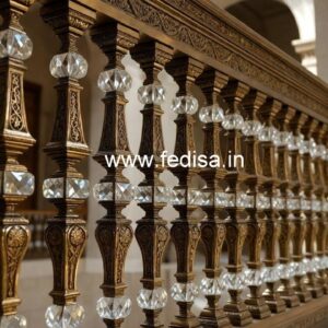 High-End Brass Crystal Railings for Homes CR-4102