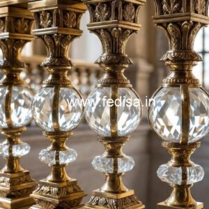Luxury Brass Crystal Staircase Designs CR-4106