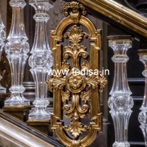Luxury Crystal Brass Staircase Railings CR-4116