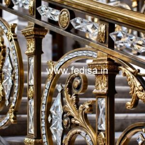 Elegant Brass Crystal Railings for Home Decor CR-4133