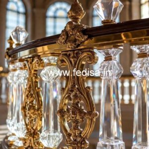 Premium Brass Crystal Railings for Architecture CR-4137