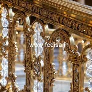 Elegant Brass Crystal Railings for Staircase Decor CR-4138