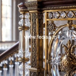 Luxury Brass Crystal Railings for Interior Inspiration CR-4144