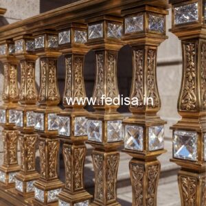 Luxury Brass Crystal Railing Design Ideas for Modern Homes CR-4148