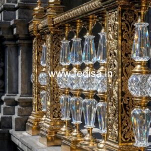 Modern Brass Crystal Railing Designs for Homes CR-4151