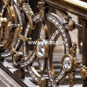 Elegant Brass Crystal Railings for Design CR-4194