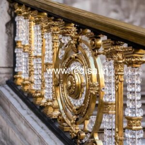 Premium Brass Crystal Railings for Luxury Design CR-4199