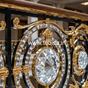 Elegant Brass Crystal Railings for Decor CR-4200