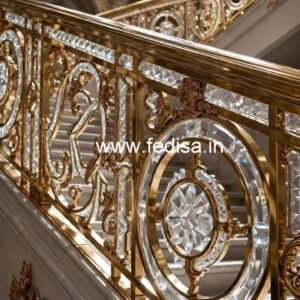 Luxury Brass Crystal Railings for Villas CR-4201