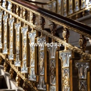 Elegant Brass Crystal Staircase Inspiration CR-4208