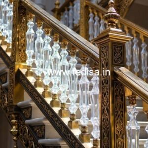Premium Brass Crystal Railings for Interior Design CR-4213