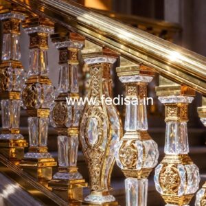 Luxury Brass Crystal Railings for Home Interiors CR-4214