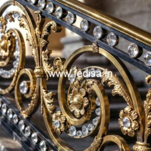 Premium Brass Crystal Railings for Decor CR-4219