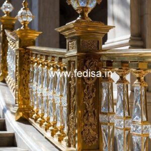 Designer Brass Crystal Railings for Luxury Interiors CR-4226