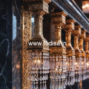 Modern Brass Crystal Railings for Stylish Homes CR-4231