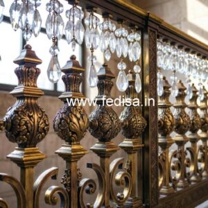 Luxury Brass Crystal Railings for Classic Homes CR-4235