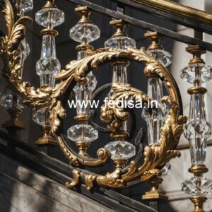 Elegant Brass Crystal Railings for Dream Homes CR-4240