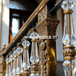 Luxury Brass Crystal Railings for Classic Interiors CR-4243