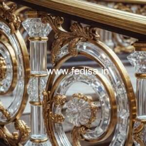 Royal Brass Crystal Railings for Modern Villas CR-4245
