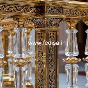 Luxury Brass Crystal Railings for Modern Living CR-4248