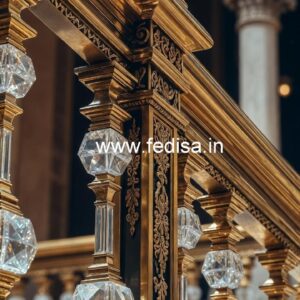 Premium Brass Crystal Railings for Classic Homes CR-4251