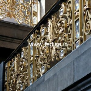 Luxury Brass Crystal Railings for Architecture CR-4253