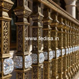 Luxury Brass Crystal Railing Design Ideas CR-4255