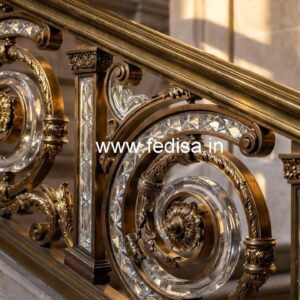 Classic Brass Crystal Railing Styles CR-4262