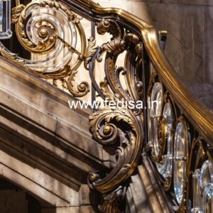Royal Look Brass Crystal Railing Designs CR-4279