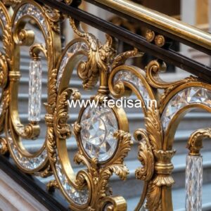 Beautiful Brass Crystal Stair Railings CR-4280
