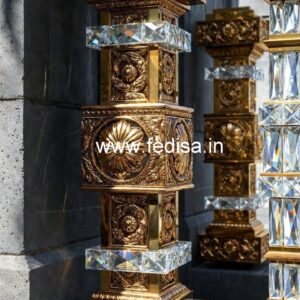 Designer Handcrafted Brass Crystal Railing CR-4288