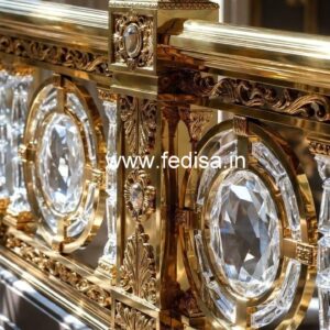 Artistic Crystal Brass Railings CR-4304