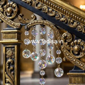 Designer Luxury Brass Crystal Railings CR-4307