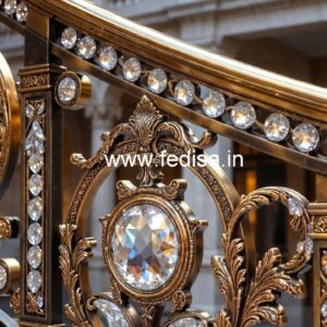Brass Crystal Staircase with LED Lights CR-4314