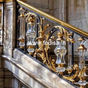 Decorative Crystal Brass Railings CR-4315