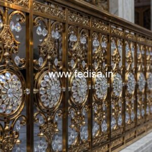 Brass Crystal Railings for Staircases CR-4320
