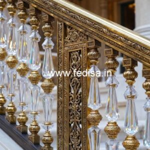 Brass Crystal Railings for Modern Homes CR-4324
