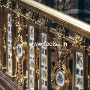 Premium Decorative Brass Crystal Railings CR-4330