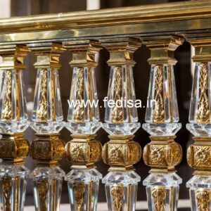 Luxury Handcrafted Brass Crystal Railings CR-4331