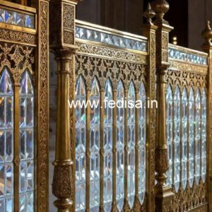 Modern Interior Brass Crystal Railings CR-4342