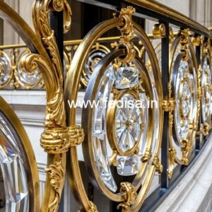 Designer Luxury Crystal Brass Railings CR-4346