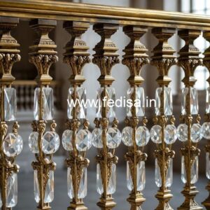 Royal Brass Crystal Interior Railings CR-4364