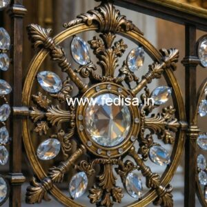 Brass Crystal Railing for Modern Architecture CR-4366