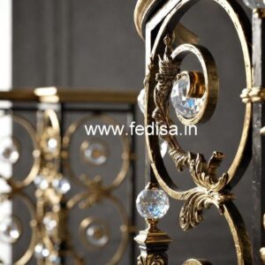 Luxury Brass Crystal Railings for Homes CR-4383
