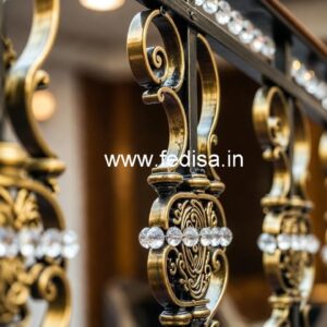 Designer Brass Crystal Railings for Interiors CR-4385
