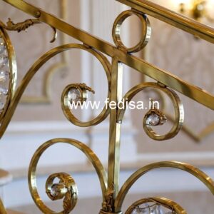 Stylish Crystal Brass Railings for Homes CR-4389