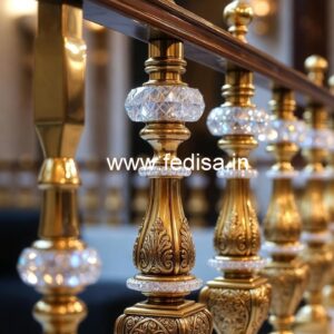 Stylish Brass Crystal Railing Designs CR-4395