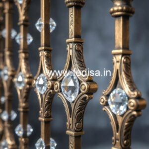 Premium Staircase Brass Crystal Designs CR-4397