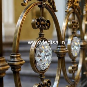 Luxury Brass Crystal Railings for Duplex CR-4414