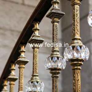 High-End Brass Crystal Railings for Interiors CR-4425